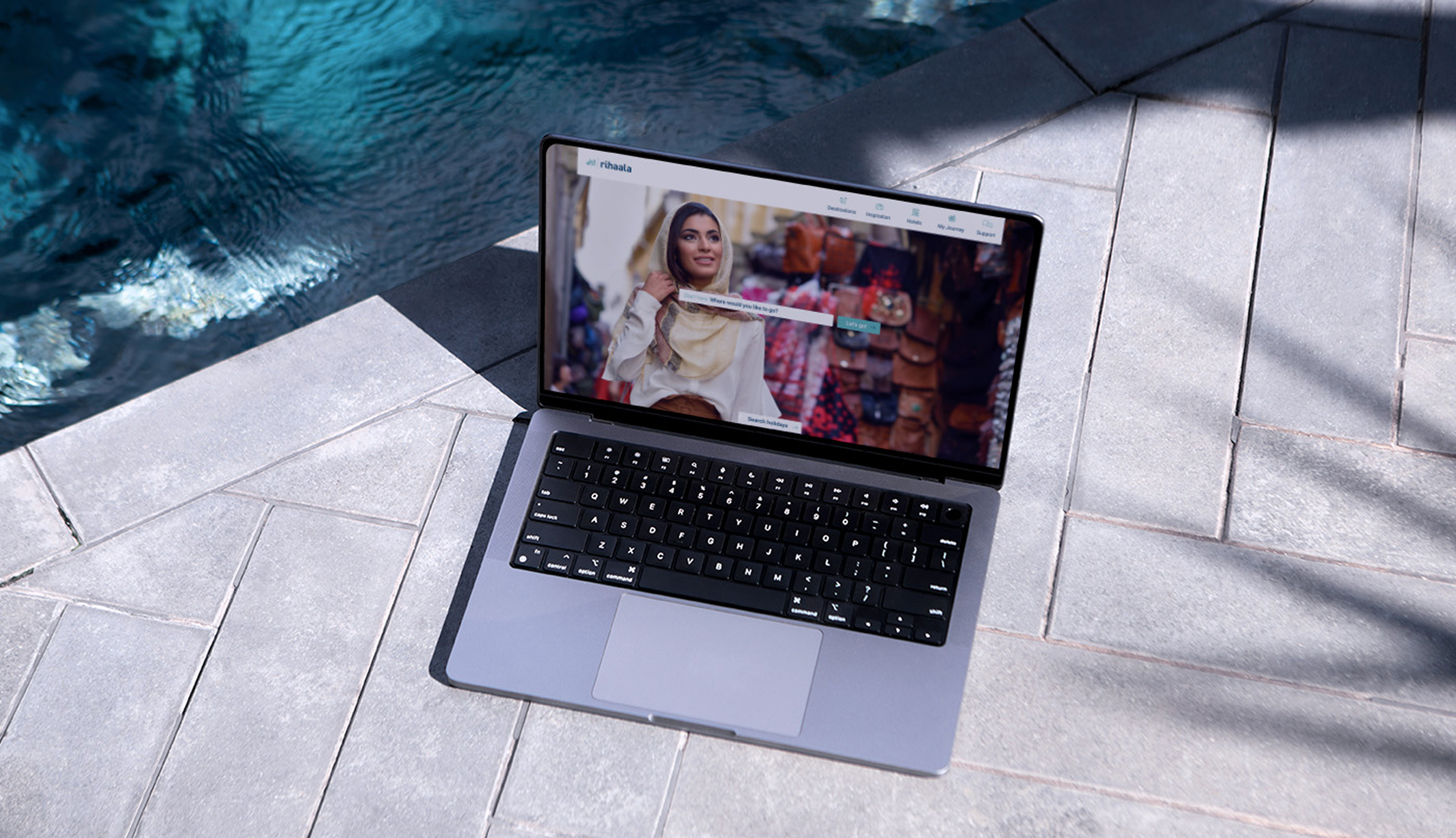 The Rihaala website on a laptop
