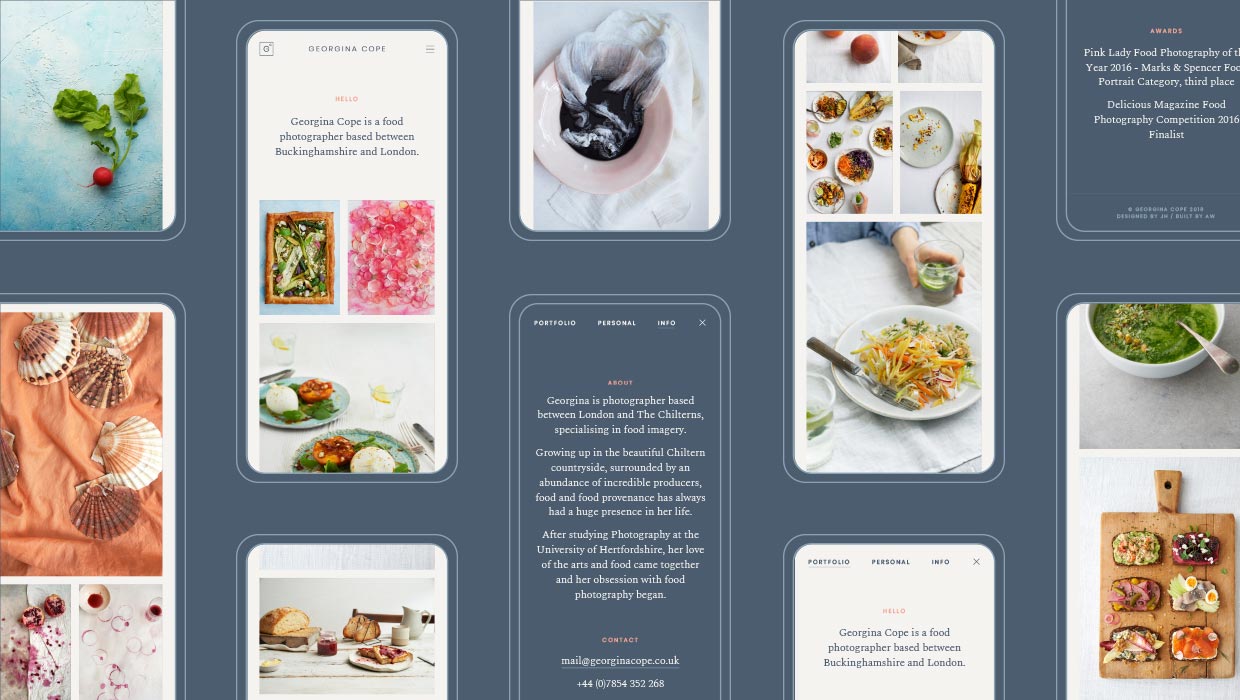 Georgina Cope Mobile Website