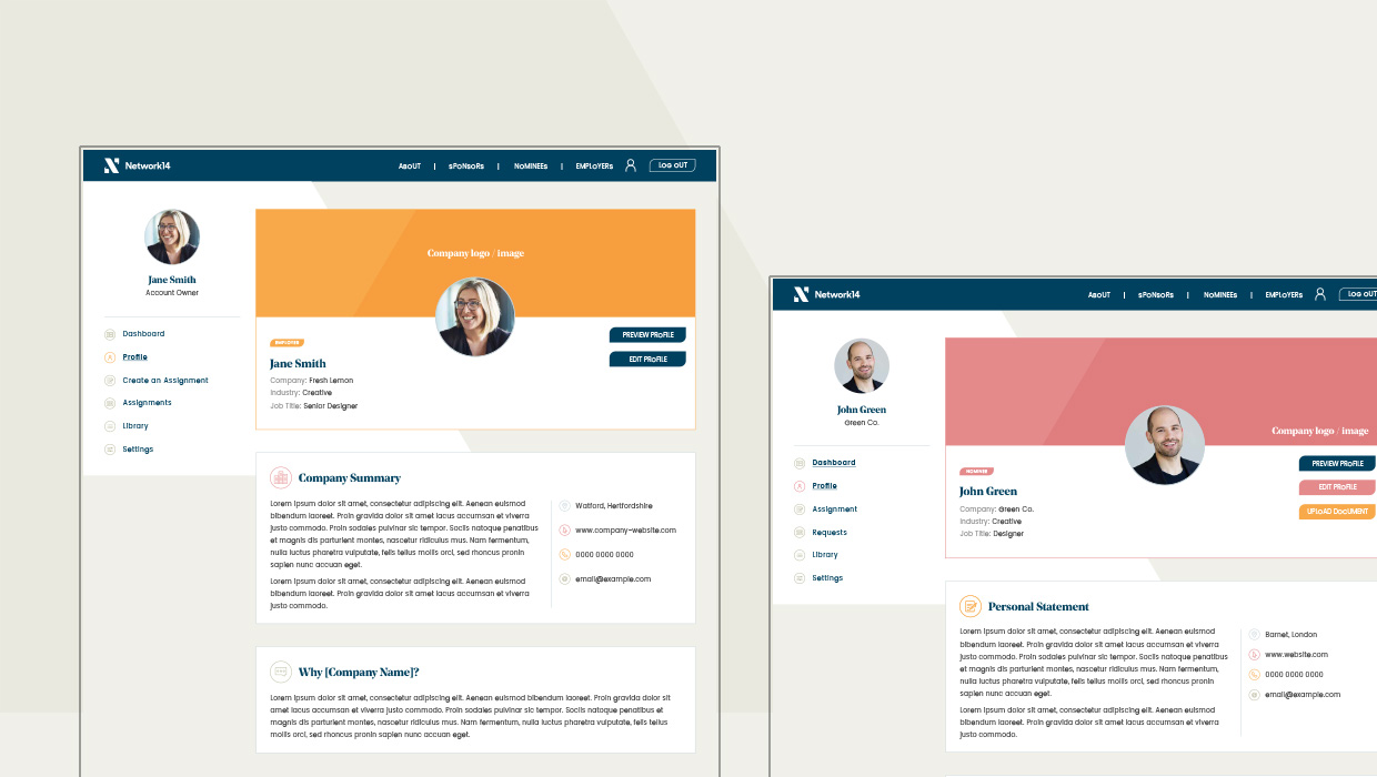 Network14 Website Profile