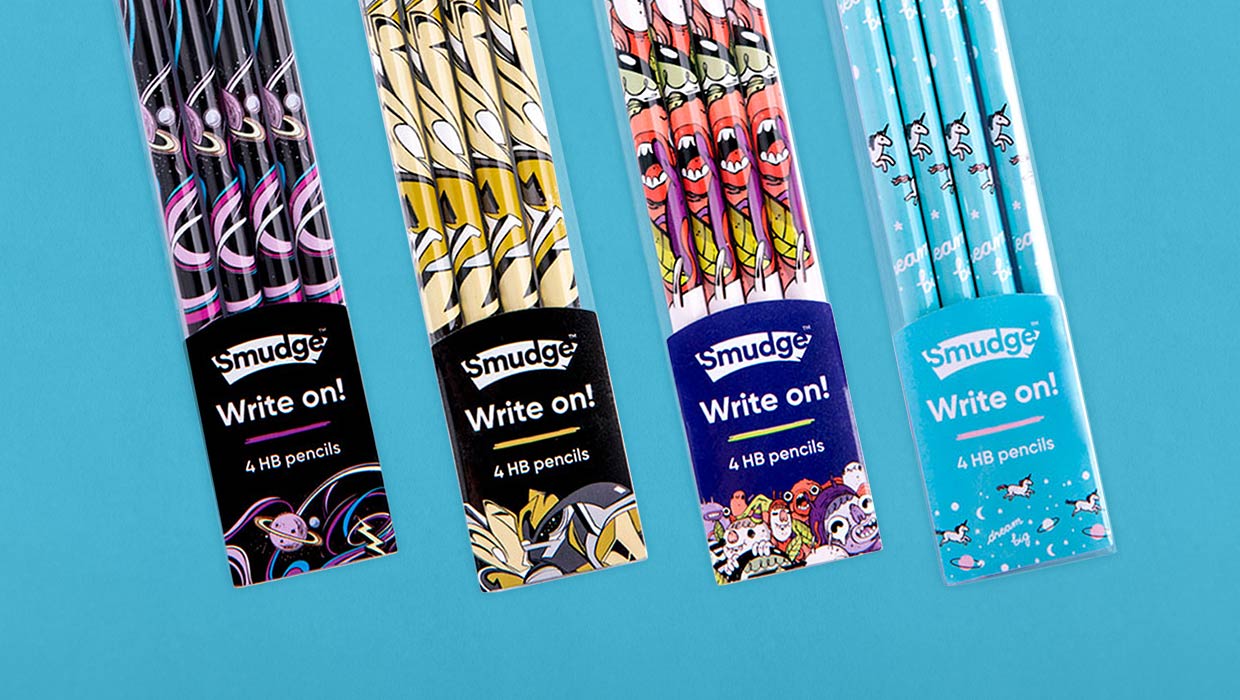 Smudge Pencils Packaging